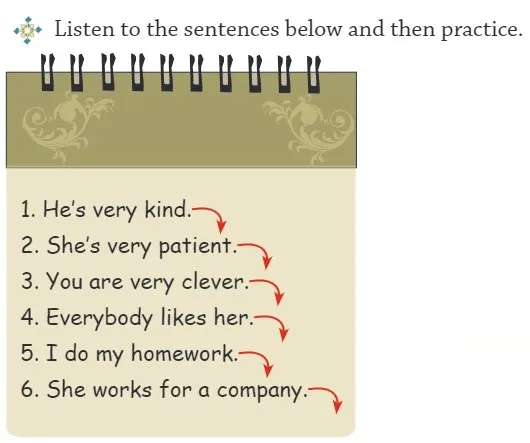 فایل صوتی درس اول زبان نهم قسمت listen sentences