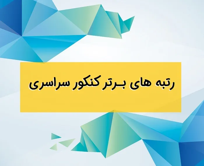 نفرات و رتبه های برتر کنکور ۱۴۰۴ با تصاویر